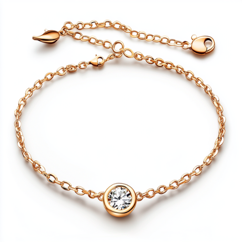 Premium Rose Gold Neck Ear Set 104