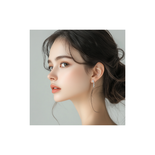 Premium Rose Gold AD Pendent Earring Set 102
