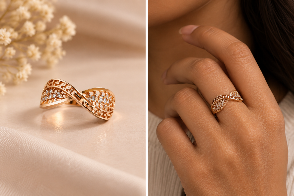 Eterna Infinity Crystal Ring