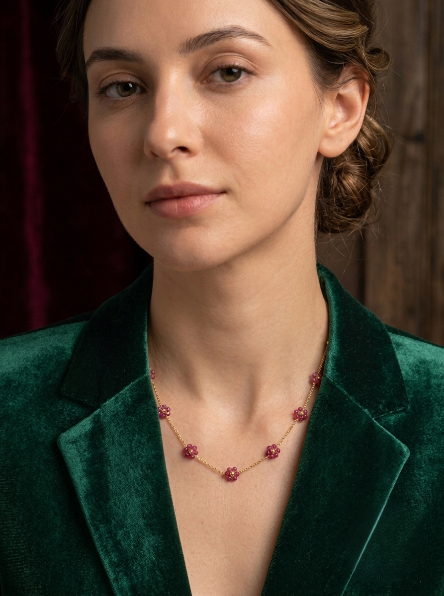 Blossom Floral Station Necklace