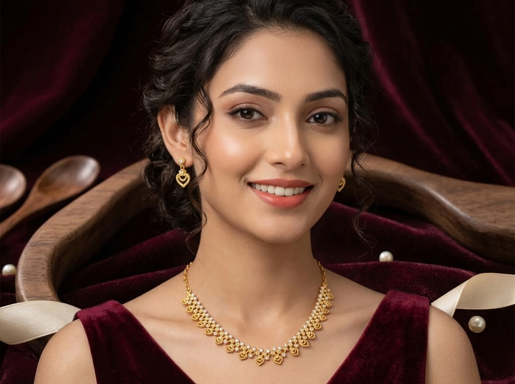Avani Antique Mango Mala Necklace Set