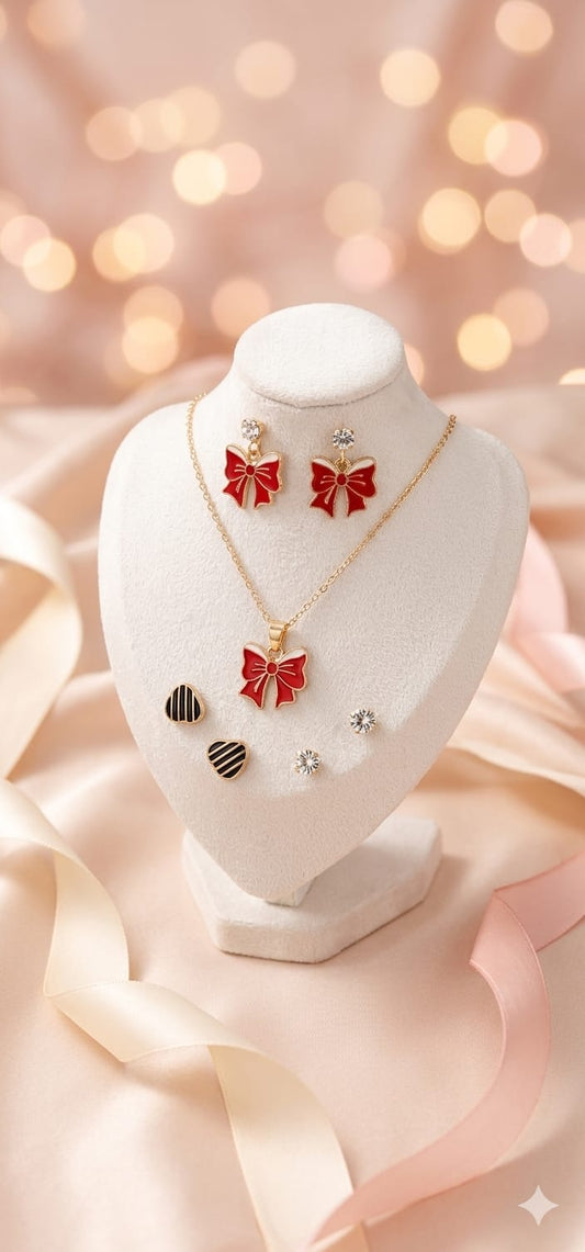 Coquette Bow Jewelry Gift Set