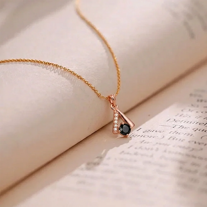Anti Tarnish Stainless Steel Geometric Elegance Crystal Pendant