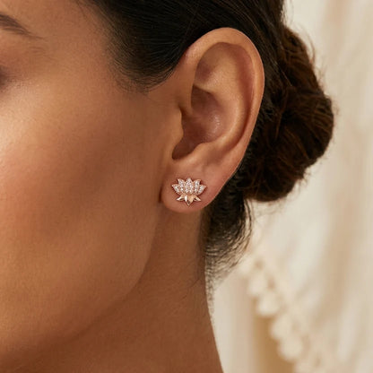 Heritage Lotus Stud Earrings