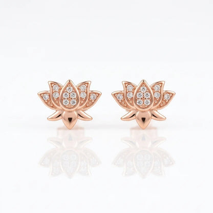 Heritage Lotus Stud Earrings