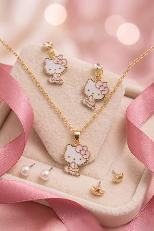 Hello Kitty Charm Jewelry Gift Set