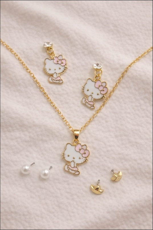 Hello Kitty Charm Jewelry Gift Set
