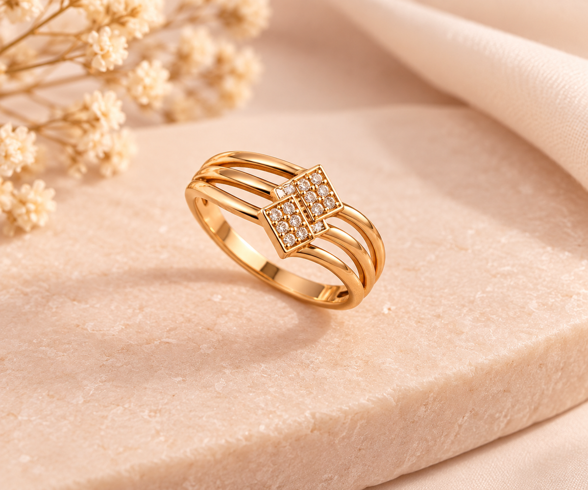 Liora Crystal Wave Ring