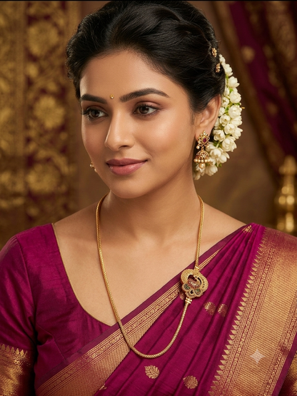 Heritage Peacock Mugappu Chain