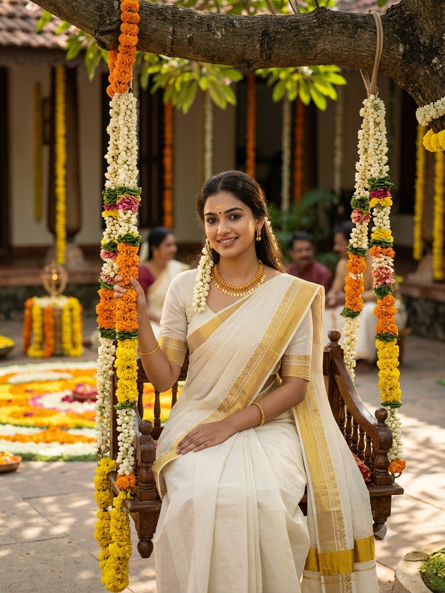 Traditional Elakathali Necklace & Earrings Set