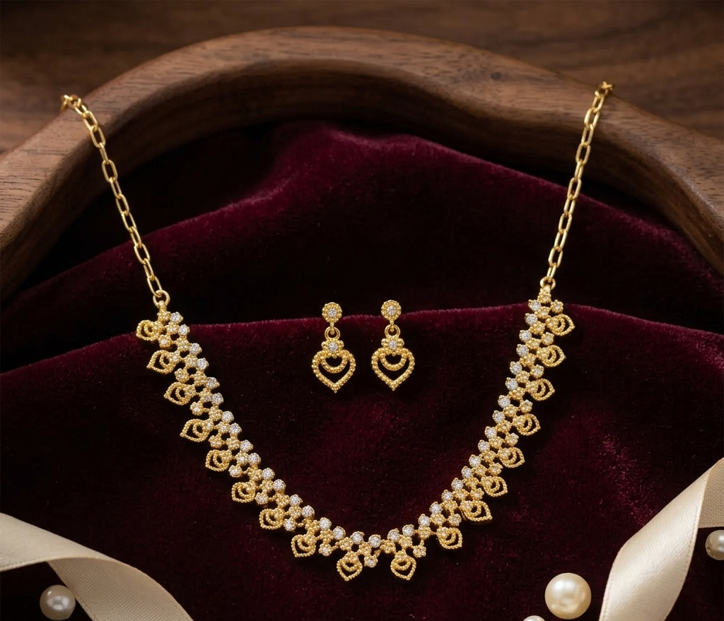Avani Antique Mango Mala Necklace Set