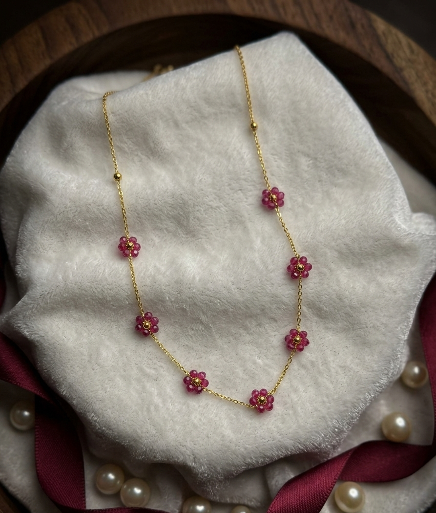 Blossom Floral Station Necklace