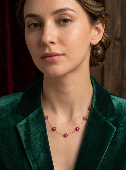Blossom Floral Station Necklace