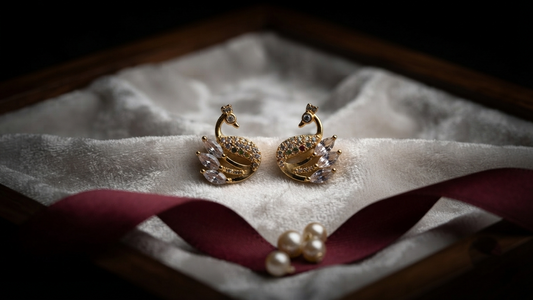 Mayura Heritage Peacock Stud Earrings