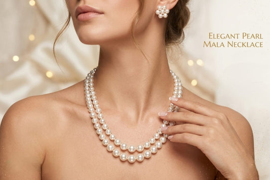 Luxury Double Layer Pearl Mala Set