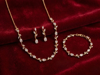 Botanical Tulip Vine Jewelry Set