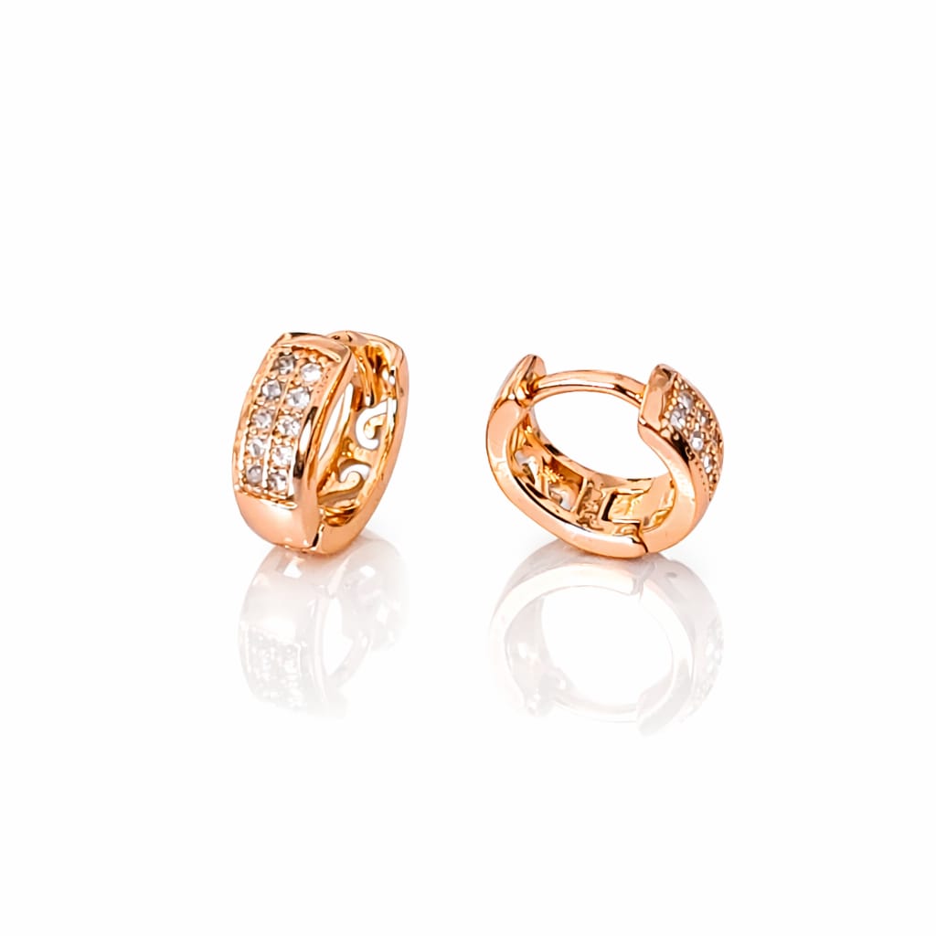 Amelia Filigree Huggie Hoop Earrings