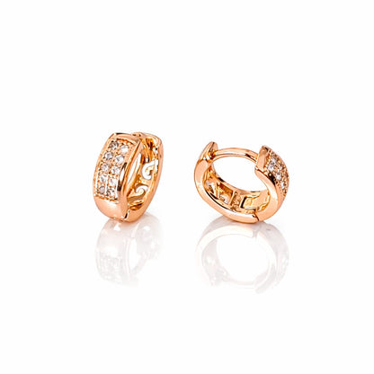 Amelia Filigree Huggie Hoop Earrings