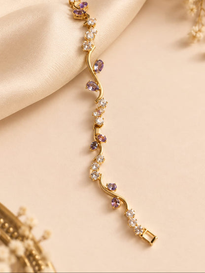 Floral Vine Crystal Bracelet