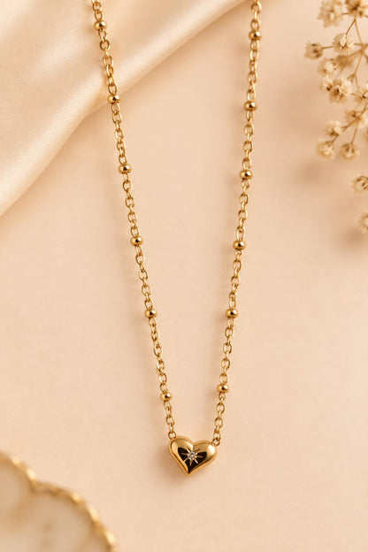 Celestial Heart Beaded Pendant