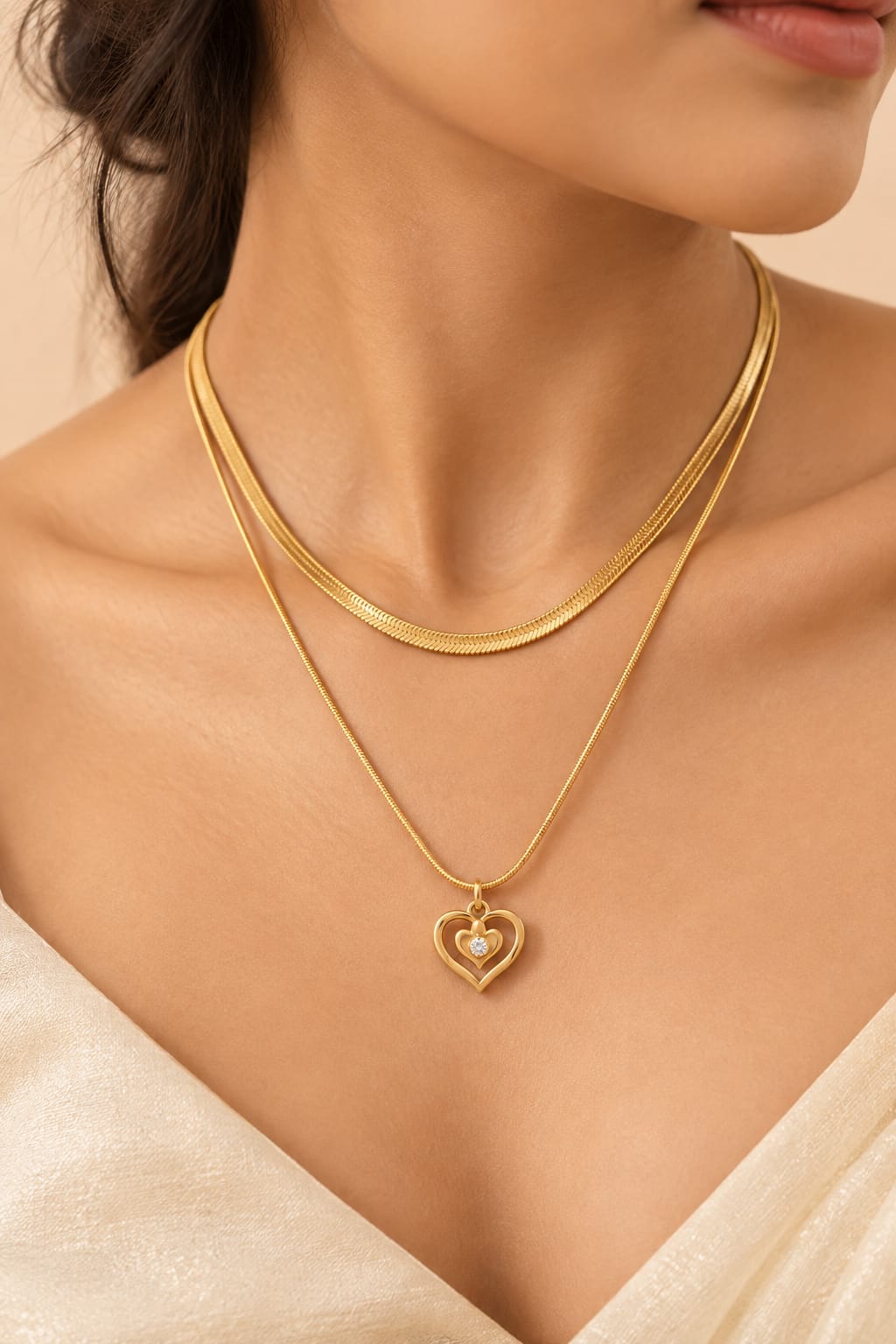 Eternal Heart Layered Pendant