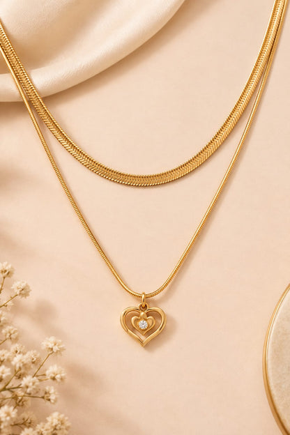 Eternal Heart Layered Pendant